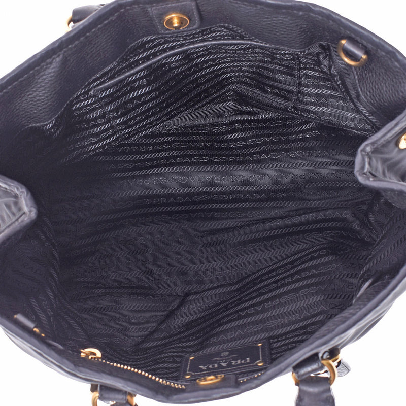 PRADA Prada Black BN1841 Ladies Nylon Calf Handbag A Rank used Ginzo