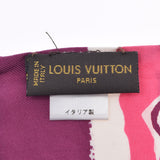 LOUIS VUITTON Louis Vuitton Band Tour Pink 402336 Ladies Silk 100% Scarf AB Rank Used Ginzo