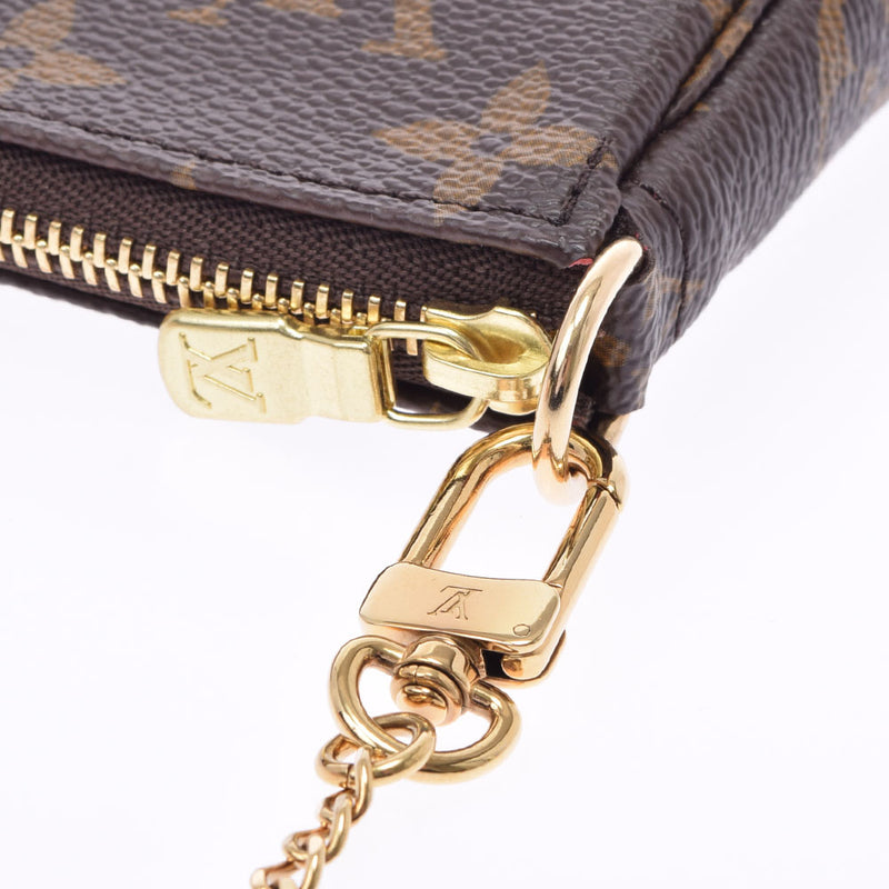 LOUIS VUITTON Louis Vuitton Monogram Vivienne Mini Axes Series Pouch Brown Gold Bracket M69056 Ladies Accessories Pouch Unused Ginzo