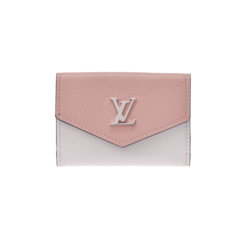 LOUIS VUITTON Louis Vuitton Portofoille Rock Mini Rose Valley/Bron Mite M63978 Ladies Calf Mold Wallet A Rank Used Ginzo