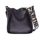 STELLA MCCARTNEY Stella McCartney Punch Logo Black Gold Bracket 700265 Ladies polyurethane polyester shoulder bag New Ginzo