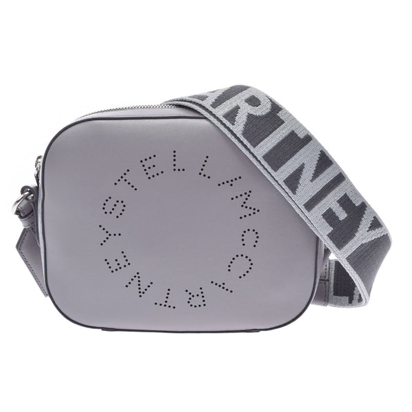 [母亲节50,000或以下] Ginzo新Stella McCartney Stella Stella McCartney Camera Bag Punch徽标700266灰色的肩带袋