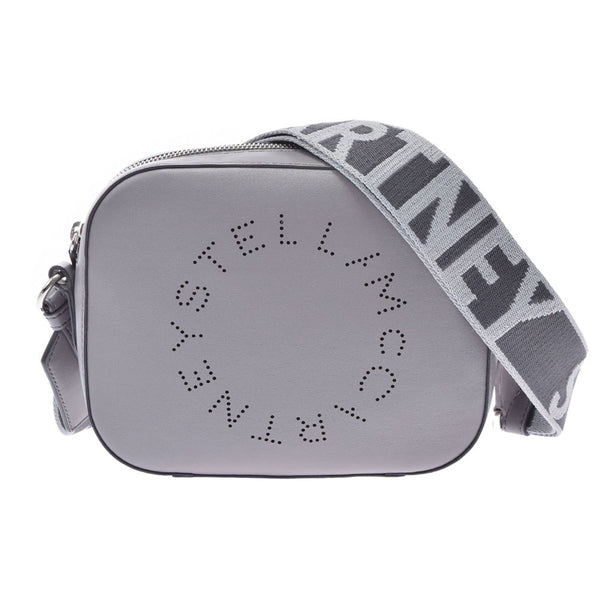Ginzo New STELLA MCCARTNEY Stella McCartney Camera Bag Punch Logo 700266 Gray Shoulder Bag [Mother's Day 50,000]