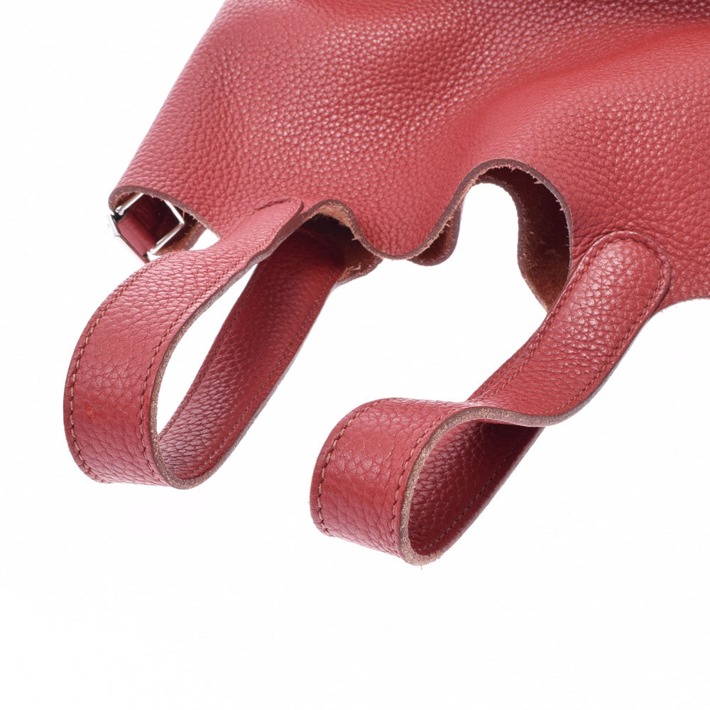 エルメスピコタンロック PM ルージュカザック(赤） シルバー金具 □Q