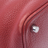 HERMES Hermes Picotan Lock PM Rouge Kazaac (Red) Silver Bracket □ Q -engraved (around 2013) Ladies Toryon Lemance Handbag B Rank Used Ginzo