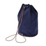 爱马仕爱马仕（Hermes Hermes）Polon Mimil GM海军蓝色男女unisex帆布/皮革肩袋AB级使用Ginzo