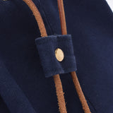 爱马仕爱马仕（Hermes Hermes）Polon Mimil GM海军蓝色男女unisex帆布/皮革肩袋AB级使用Ginzo