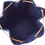 爱马仕爱马仕（Hermes Hermes）Polon Mimil GM海军蓝色男女unisex帆布/皮革肩袋AB级使用Ginzo