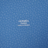 爱马仕爱马仕picotan lock mm触摸蓝色天堂银支架□r雕刻（2014年左右）女士托里昂/迅捷手提包AB级使用Ginzo