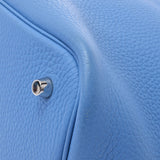 爱马仕爱马仕picotan lock mm触摸蓝色天堂银支架□r雕刻（2014年左右）女士托里昂/迅捷手提包AB级使用Ginzo