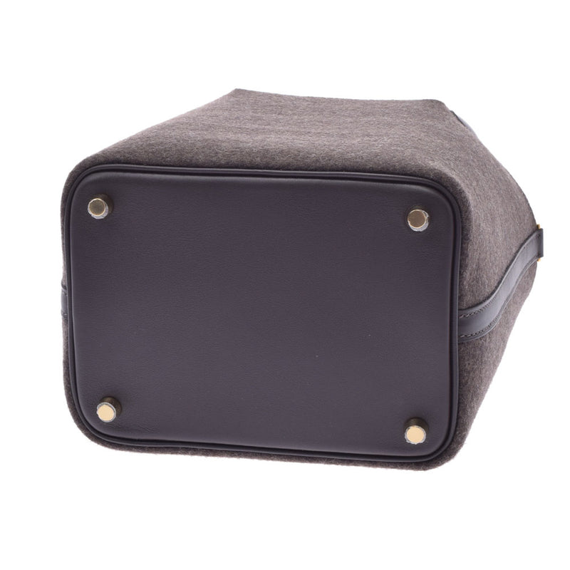 HERMES Hermes Picotan Lock PM Nbe (Dark Brown) Gold Bracket Y engraved (around 2020) Ladies felt handbag new Ginzo