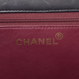 CHANEL Chanel Matrasse Chain Shoulder Push Rock Black Gold Bracket Ladies Ram Skin Shoulder Bag AB Rank Used Ginzo