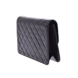 CHANEL Chanel Matrasse Chain Shoulder Push Rock Black Gold Bracket Ladies Ram Skin Shoulder Bag AB Rank Used Ginzo