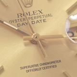 ROLEX Rolex Day Date Bark Finish 18078 Men's YG Watch Automatic Champagne Dial A Rank Used Ginzo