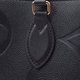 路易威顿路易·维顿（Louis Vuitton）路易威登（Louis Vuitton）会标膨胀剂Onzago GM GM黑色M44925男女通用皮革2Way Bag Ab AB等级使用Ginzo
