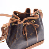 LOUIS VUITTON Louis Vuitton Monogram Noe BB Brown M40817 Unisex Monogram Canvas Shoulder Bag AB Rank Used Ginzo