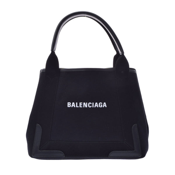 BALENCIAGA Balenciaga Navy Caba S Black 339933 Ladies canvas/leather handbag A rank used Ginzo