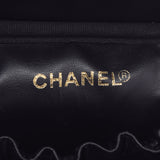 CHANEL Chanel Vertical Vanity Black GP GP Ladies Caviar Skin Handbag A Rank used Ginzo