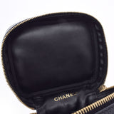 CHANEL Chanel Vertical Vanity Black GP GP Ladies Caviar Skin Handbag A Rank used Ginzo