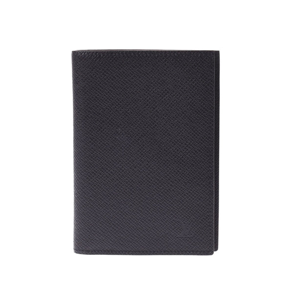 LOUIS VUITTON Louis Vuitton Taiga Passport Case Couvertur Pass Paul Black M64596 Unisex Leather Passport Case New Used Ginzo