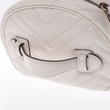 GUCCI Gucci GG Marmont 2WAY Mini Backpack White 598594 Ladies Leather 2WAY Bag New Used Ginzo