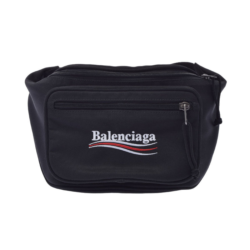 BALENCIAGA Balenciaga Explorer Belt Bag Black 482389 Unisex Nylon Body Bag New Used Ginzo