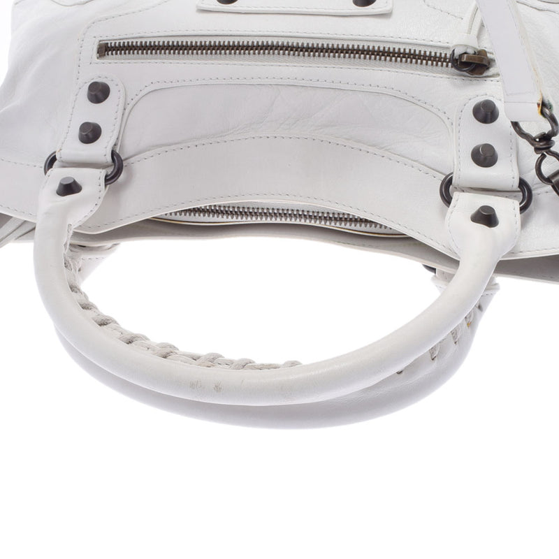 BALENCIAGA Balenciaga The First 2WAY White 103208 Ladies Lambskin Handbag B Rank Used Ginzo