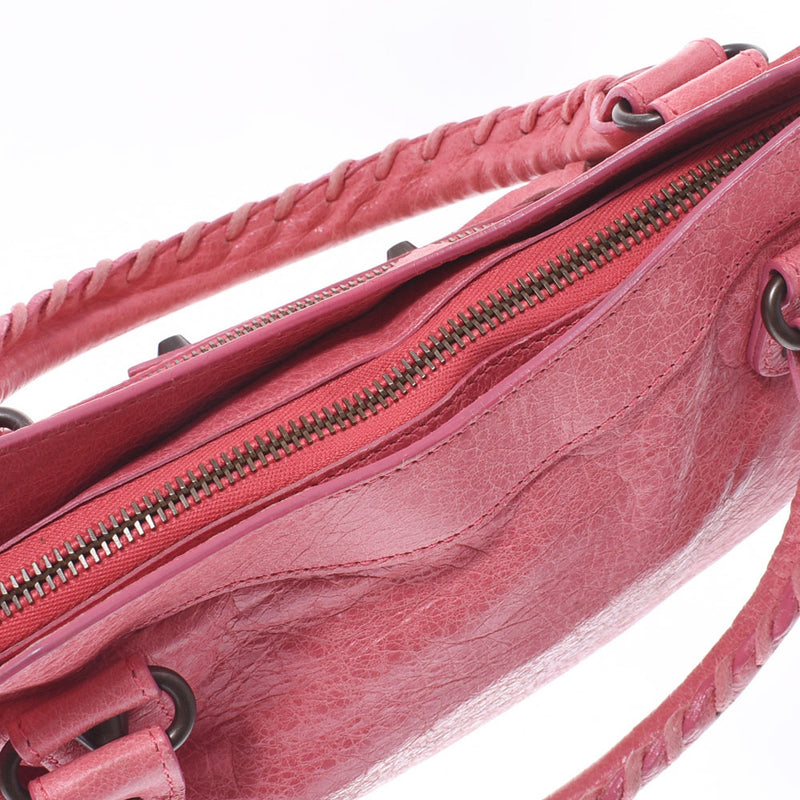 BALENCIAGA Balenciaga The First 2WAY Pink 103208 Ladies Lambskin Handbag AB Rank Used Ginzo