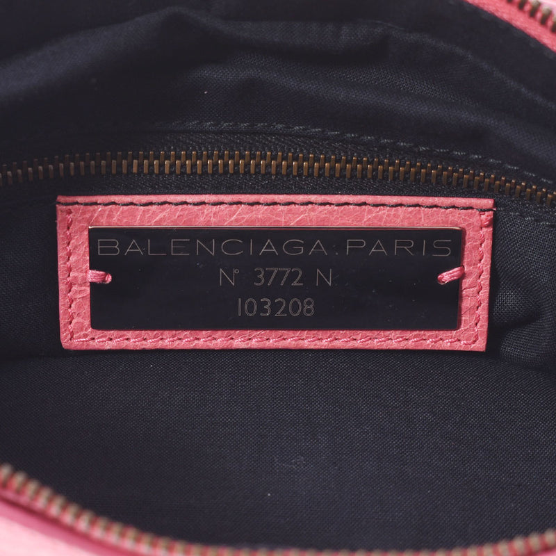 BALENCIAGA Balenciaga The First 2WAY Pink 103208 Ladies Lambskin Handbag AB Rank Used Ginzo