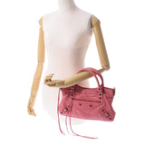 BALENCIAGA Balenciaga The First 2WAY Pink 103208 Ladies Lambskin Handbag AB Rank Used Ginzo