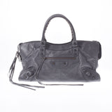 BALENCIAGA Balenciaga The Part Time Gray 168028 Ladies Ram Skin Handbag AB Rank Used Ginzo