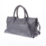 BALENCIAGA Balenciaga The Part Time Gray 168028 Ladies Ram Skin Handbag AB Rank Used Ginzo