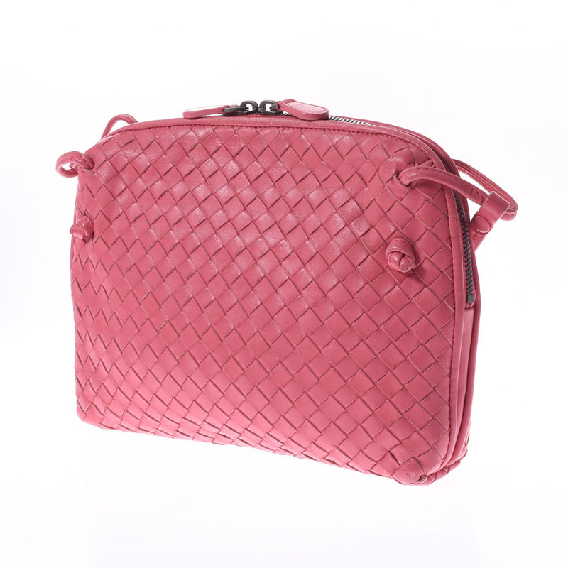 Bottegaveneta bottega veneta intrecciato粉红色245354 V0016 6677女士lambskine肩袋B等级二手ginzo