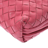 BOTTEGAVENETA Bottega Veneta Intrecciato Pink 245354 V0016 6677 Ladies Lambskin Shoulder Bag B Rank used Ginzo