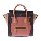 CELINE Celine Ragage Nano Shopper 2WAY Bag Tea/Pink/Beige/Camel Ladies Calf Handbag A Rank Used Ginzo