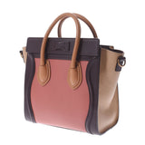 CELINE Celine Ragage Nano Shopper 2WAY Bag Tea/Pink/Beige/Camel Ladies Calf Handbag A Rank Used Ginzo