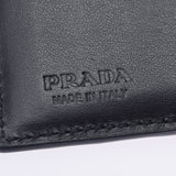 PRADA プラダ 札入れ 黒 2M0004 ユニセックス オーストリッチ 二つ折り財布 新同 中古 銀蔵