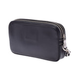 LOUIS VUITTON Louis Vuitton Black Men's Leather Clutch Bag A Rank used Ginzo
