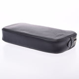 LOUIS VUITTON Louis Vuitton Black Men's Leather Clutch Bag A Rank used Ginzo