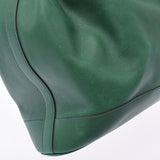 HERMES Hermes Market Green Gold Bracket ○ T -engraved (around 1990) Unisex Kushbell Shoulder Bag B Rank used Ginzo
