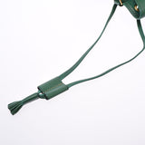 HERMES Hermes Market Green Gold Bracket ○ T -engraved (around 1990) Unisex Kushbell Shoulder Bag B Rank used Ginzo