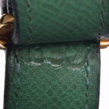 HERMES Hermes Market Green Gold Bracket ○ T -engraved (around 1990) Unisex Kushbell Shoulder Bag B Rank used Ginzo
