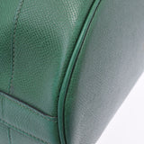 HERMES Hermes Market Green Gold Bracket ○ T -engraved (around 1990) Unisex Kushbell Shoulder Bag B Rank used Ginzo