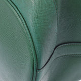 HERMES Hermes Market Green Gold Bracket ○ T -engraved (around 1990) Unisex Kushbell Shoulder Bag B Rank used Ginzo