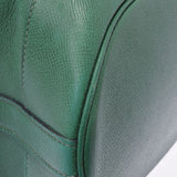 HERMES Hermes Market Green Gold Bracket ○ T -engraved (around 1990) Unisex Kushbell Shoulder Bag B Rank used Ginzo