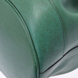 HERMES Hermes Market Green Gold Bracket ○ T -engraved (around 1990) Unisex Kushbell Shoulder Bag B Rank used Ginzo