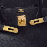 爱马仕爱马仕Birkin 40黑金支架○Z雕刻（1996年左右）男女allenne手提包B等级使用Ginzo
