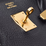 爱马仕爱马仕Birkin 40黑金支架○Z雕刻（1996年左右）男女allenne手提包B等级使用Ginzo