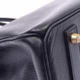 爱马仕爱马仕Birkin 40黑金支架○Z雕刻（1996年左右）男女allenne手提包B等级使用Ginzo