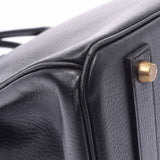 爱马仕爱马仕Birkin 40黑金支架○Z雕刻（1996年左右）男女allenne手提包B等级使用Ginzo